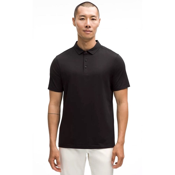 Lululemon Evolution Performance Polo Men's Size XL Black Quick Dry Anti Odor - Picture 1 of 8